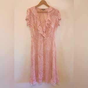 JBS 100% Polyester Ruffle Dress. Size 10